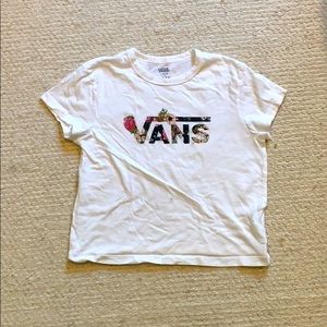 Cute Girls flower Vans top!